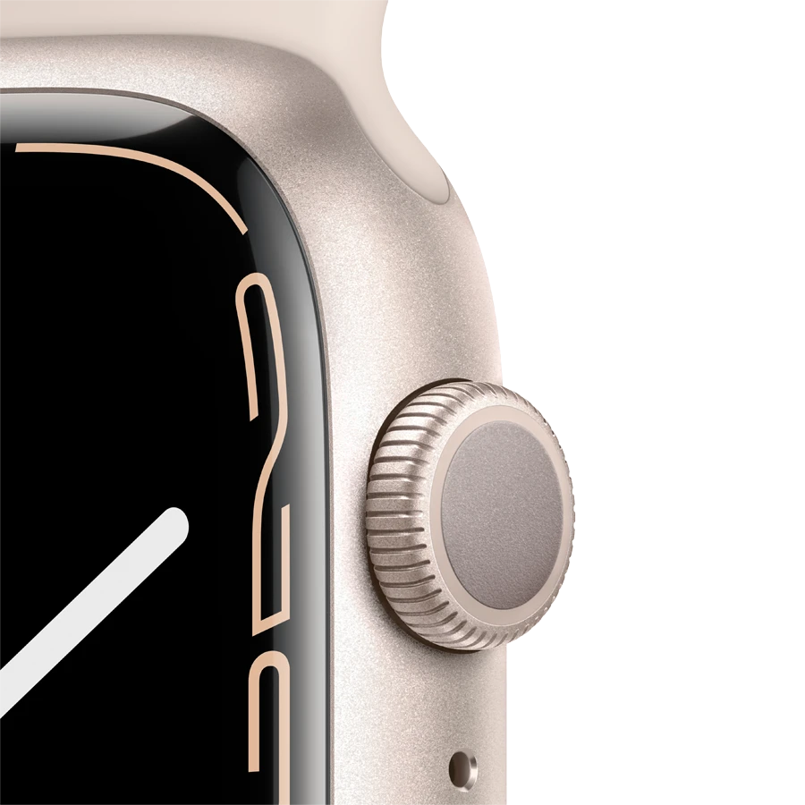 Buy Apple Watch Series 7 GPS, 45mm, Starlight, Starlight Sport Band