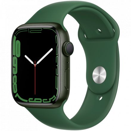 Apple Watch Series 7 GPS, 45mm, Зелений, Clover Sport Band в Горішніх Плавнях