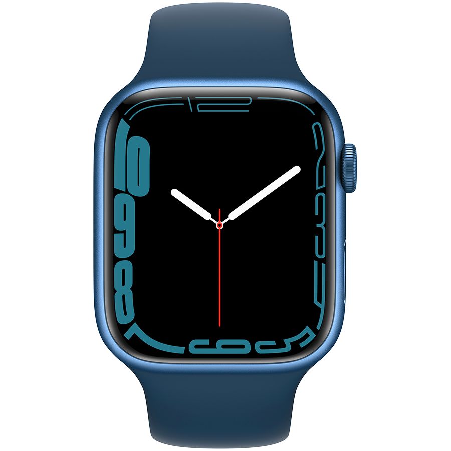 Смарт часы Apple Watch Series 7 GPS, 45mm, Blue, Abyss Blue Sport Band Б\У