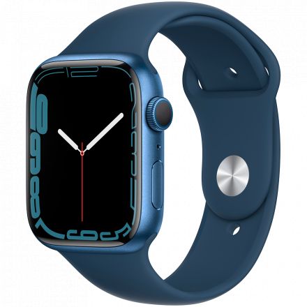 Apple Watch Series 7 GPS, 45mm, Синій, Abyss Blue Sport Band в Чернігові