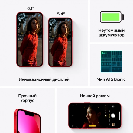 Apple iPhone 13 mini 256 ГБ (PRODUCT)RED