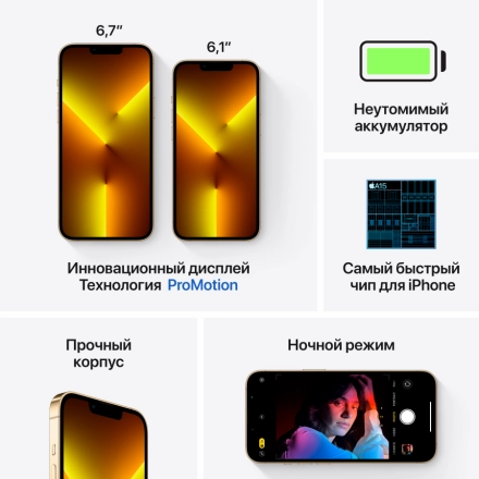 Apple iPhone 13 Pro Max 256 ГБ Золотой