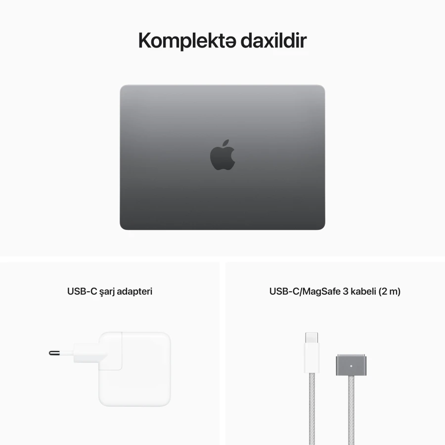 MacBook Air 13.6" Apple M2 (8C CPU/8C GPU), 8 GB, 256 GB, Space Gray