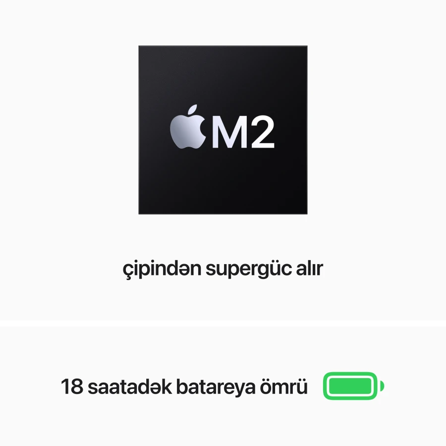 MacBook Air 13.6" Apple M2 (8C CPU/8C GPU), 8 GB, 256 GB, Space Gray