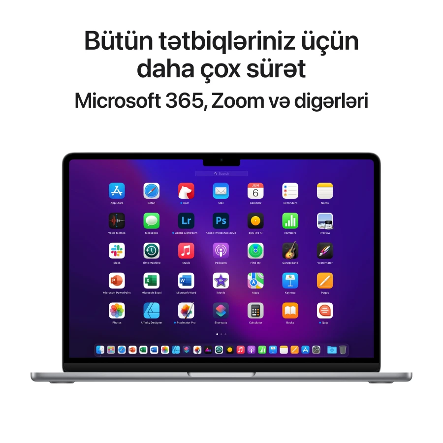 MacBook Air 13.6" Apple M2 (8C CPU/8C GPU), 8 GB, 256 GB, Space Gray
