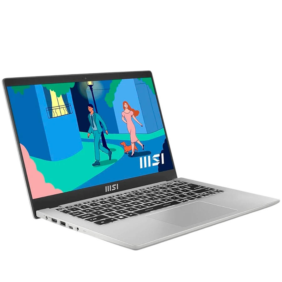 MSI Modern, 14", Intel Core i7 1255U 12th generation, Intel Iris Xe Graphics, 16 GB, Silver / 512GB SSD