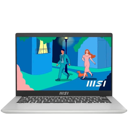 MSI Modern, 14", Intel Core i7 1255U 12th generation, Intel Iris Xe Graphics, 16 GB, Silver / 512GB SSD