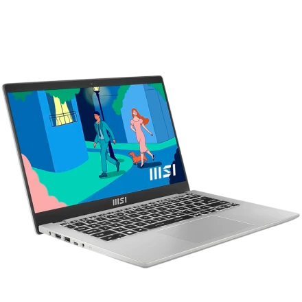 MSI Modern, 14", Intel Core i7 1255U 12th generation, Intel Iris Xe Graphics, 16 GB, Silver / 512GB SSD
