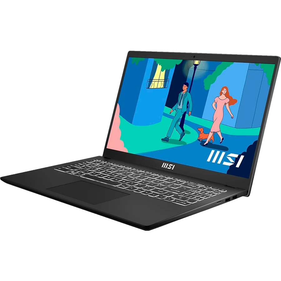 MSI Modern 15 15", Intel Core i5, 8 GB / 512 GB SSD, Black