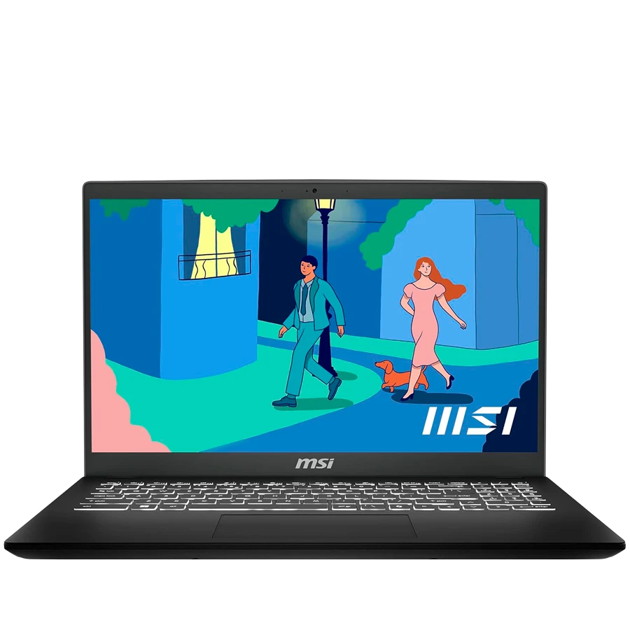 MSI Modern 15 15", AMD Ryzen 7 7000 Series, AMD Radeon, 16 GB / 512 GB SSD, Black
