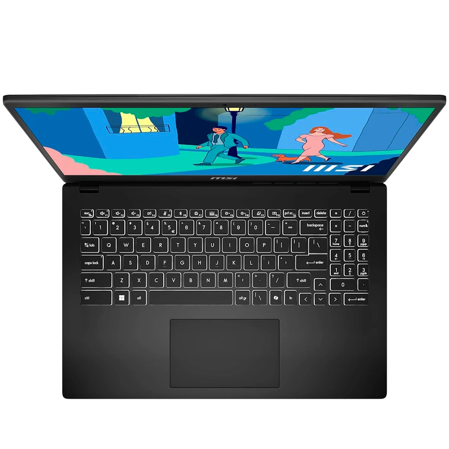 MSI Modern 15 15", AMD Ryzen 7 7000 Series, AMD Radeon, 16 GB / 512 GB SSD, Black
