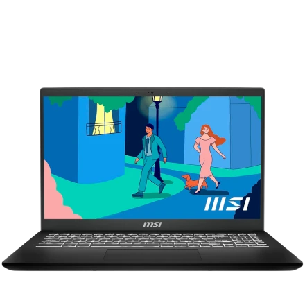 MSI Modern 15 15", AMD Ryzen 7 7000 Series, AMD Radeon, 16 GB / 512 GB SSD, Black