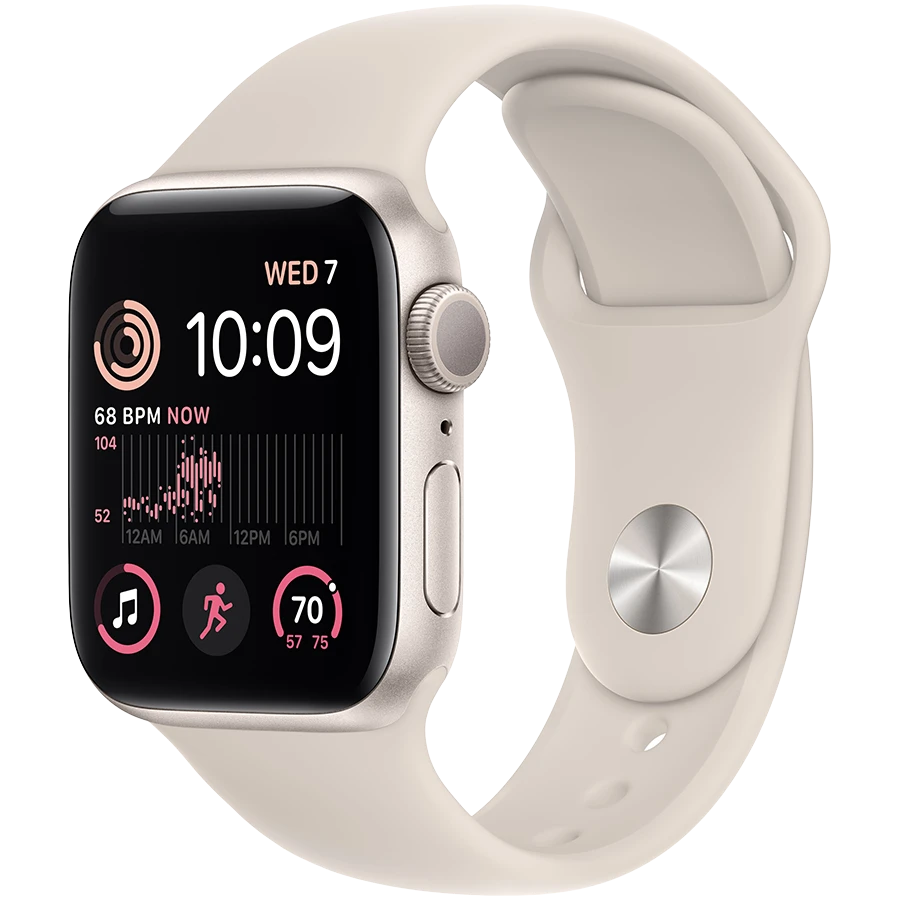 Apple Watch SE GPS Gen.2, 40mm, Starlight, Starlight Sport Band