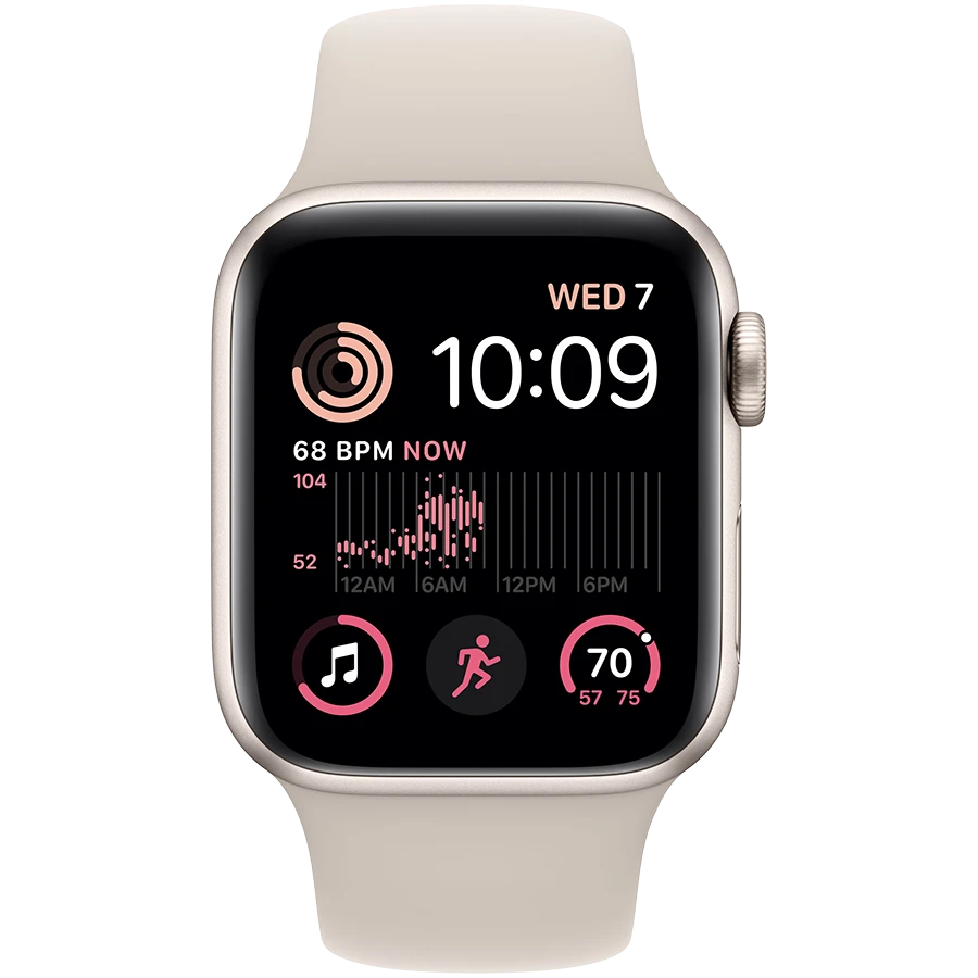 Apple Watch SE GPS Gen.2, 40mm, Starlight, Starlight Sport Band