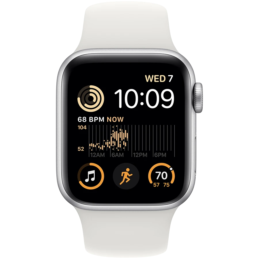 Apple watch SE 40mm シルバー Apple Watch SE（GPSモデル）- 40mmシルバーアルミニウムケースと