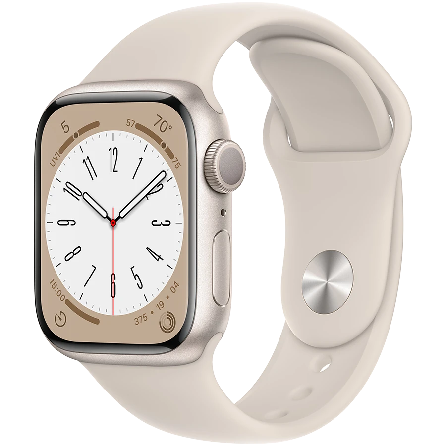 Купить Apple Watch Series 8 GPS, 41мм, Сияющая звезда, Спортивный