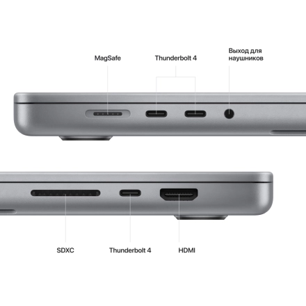 MacBook Pro 16.2" Apple M2 Pro (12C CPU/19C GPU), 16 GB, 512 GB, Space Gray