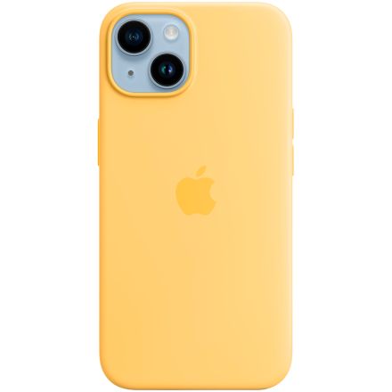 Чехол Apple силиконовый с MagSafe для iPhone 14, Sunglow