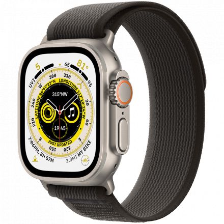 Apple Watch Ultra GPS + Cellular, 49mm, Natural, Black/Gray Trail Loop, M/L в Шостці