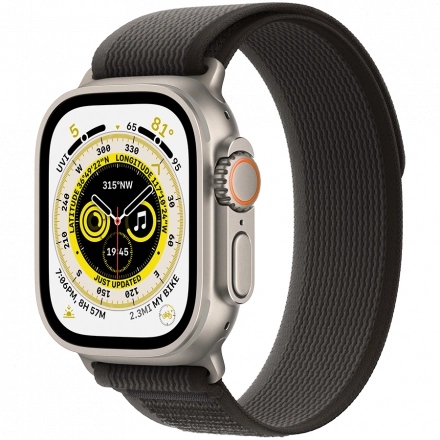 Apple Watch Ultra GPS + Cellular, 49мм, Natural, Black/Gray Trail Loop, M/L
