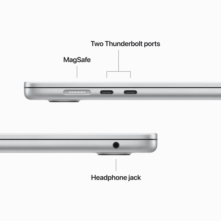 MacBook Air 15.3" Apple M2 (8C CPU/10C GPU), 8 GB, 256 GB, Silver