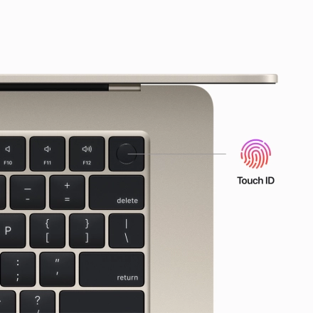 MacBook Air 15.3" Apple M2 (8C CPU/10C GPU), 8 ГБ, 256 ГБ, Сияющая звезда