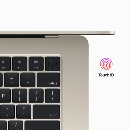 MacBook Air 15.3" Apple M2 (8C CPU/10C GPU), 8 ГБ, 256 ГБ, Сияющая звезда