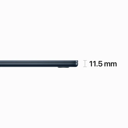 MacBook Air 15.3" Apple M2 (8C CPU/10C GPU), 8 ГБ, 256 ГБ, Тёмная ночь