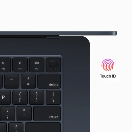 MacBook Air 15.3" Apple M2 (8C CPU/10C GPU), 8 ГБ, 256 ГБ, Тёмная ночь