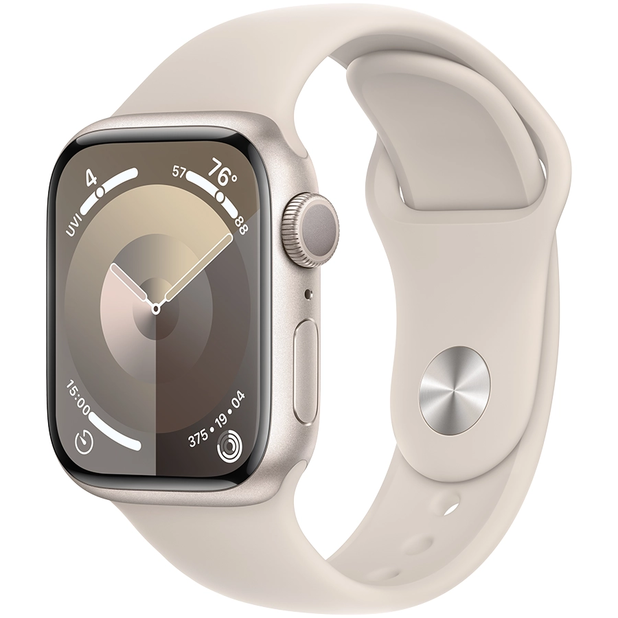 Купить Apple Watch Series 9 GPS, 41мм, Сияющая звезда, Спортивный