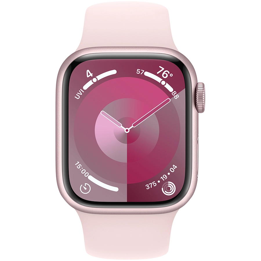 Apple Watch Series 9 GPS, 41mm, Pink, Light Pink Sport Band, M/L