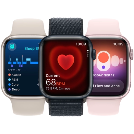 Apple Watch Series 9 GPS, 41mm, Pink, Light Pink Sport Band, M/L