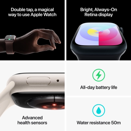 Apple Watch Series 9 GPS, 41mm, Pink, Light Pink Sport Band, M/L