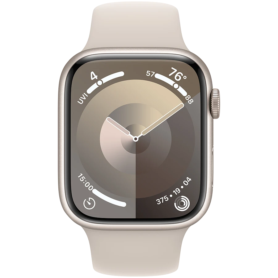 Купить Apple Watch Series 9 GPS, 45мм, Сияющая звезда, Stone Sport