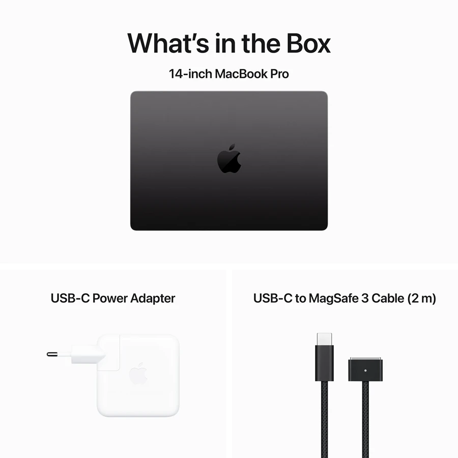 MacBook Pro 14.2" Apple M3 Pro (11C CPU/14C GPU), 18 GB, 512 GB, Space Black