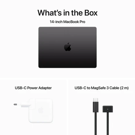 MacBook Pro 14.2" Apple M3 Pro (11C CPU/14C GPU), 18 GB, 512 GB, Space Black