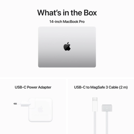 MacBook Pro 14.2" Apple M3 Max (14C CPU/30C GPU), 36 ГБ, 1 ТБ, Серебристый