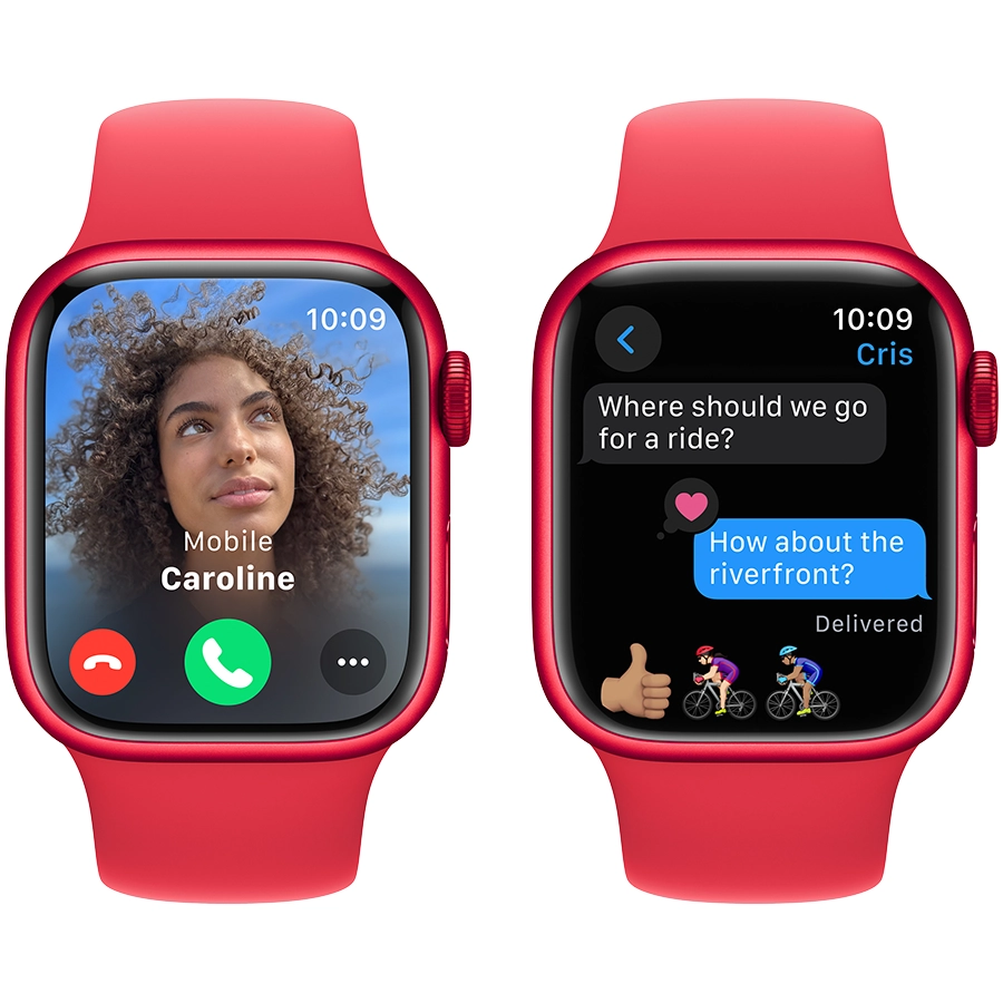Apple Watch Series 9 GPS, 41mm, (PRODUCT)RED, (PRODUCT)RED Sport Band, M/L
