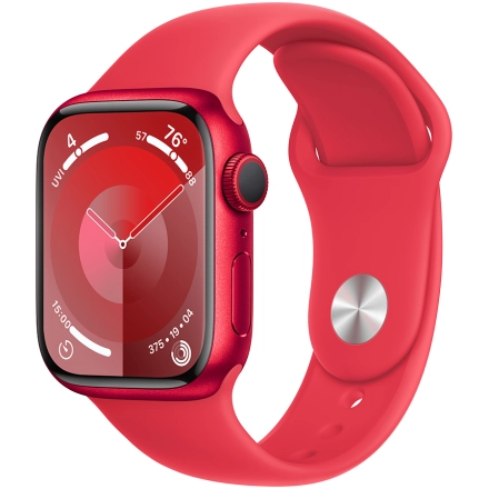 Apple Watch Series 9 GPS, 41mm, (PRODUCT)RED, (PRODUCT)RED Sport Band, M/L