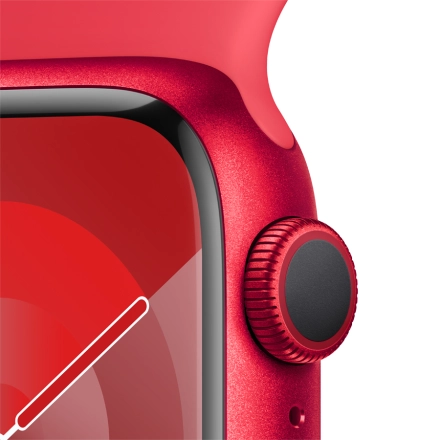Apple Watch Series 9 GPS, 41mm, (PRODUCT)RED, (PRODUCT)RED Sport Band, M/L