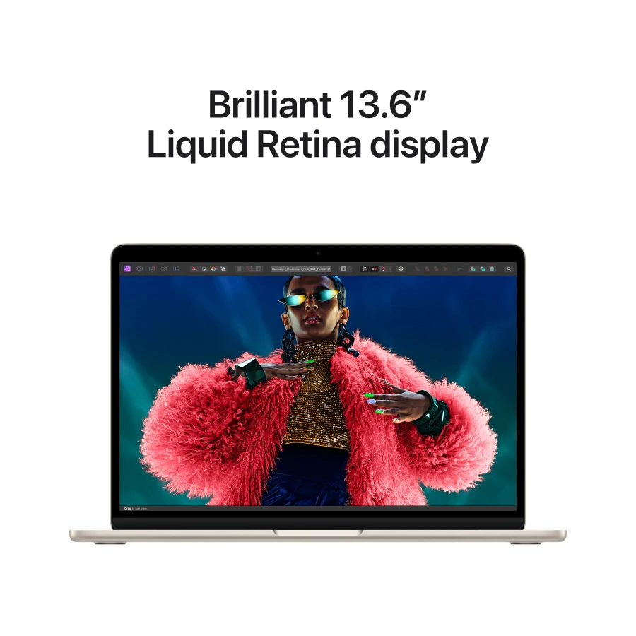 MacBook Air 13.6" Apple M3 (8C CPU/8C GPU), 8 ГБ, 256 ГБ, Сияющая звезда