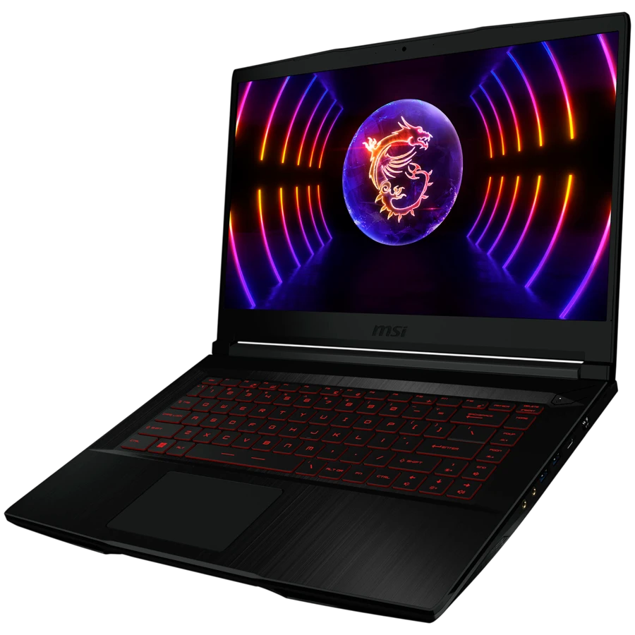 MSI Thin GF63 15" 1920x1080, Intel Core i7 12650H, Nvidia GeForce RTX 4060, 32 GB / 1 TB SSD, Black