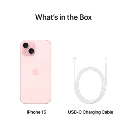 Apple iPhone 15 256 ГБ Розовый
