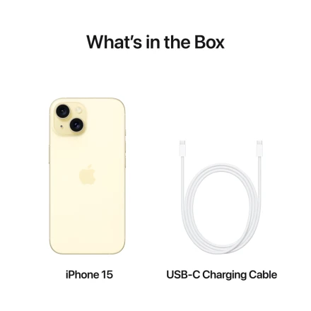 Apple iPhone 15 256 ГБ Желтый