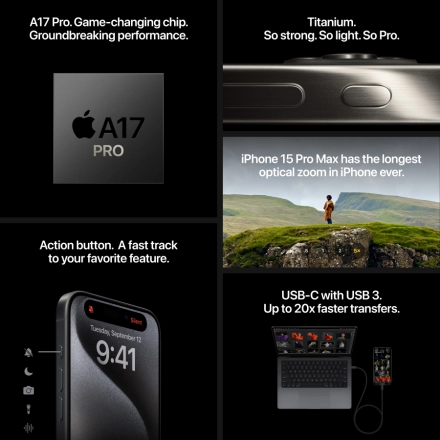 Apple iPhone 15 Pro 1 TB Natural Titanium