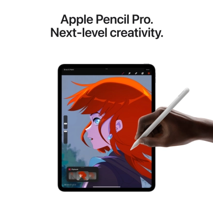 iPad Pro 11 (M4), 256 ГБ, Wi-Fi, Стандартная, Серебристый