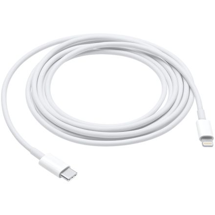 Apple Кабель USB-C на Lightning, Белый, 2м