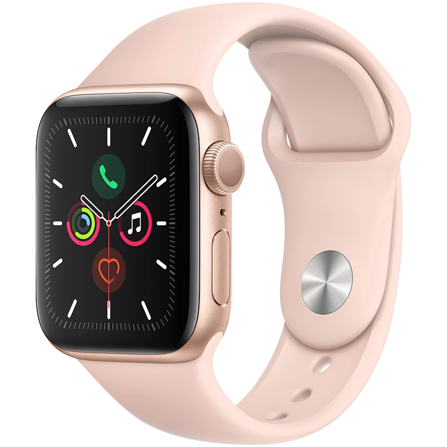 Apple Watch Series 5 GPS, 40mm, Gold, Pink Sand Sport Band
