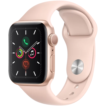 Apple Watch Series 5 GPS, 40mm, Gold, Pink Sand Sport Band