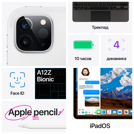 iPad Pro 12.9 (4th Gen), 512 GB, Wi-Fi+4G, Silver